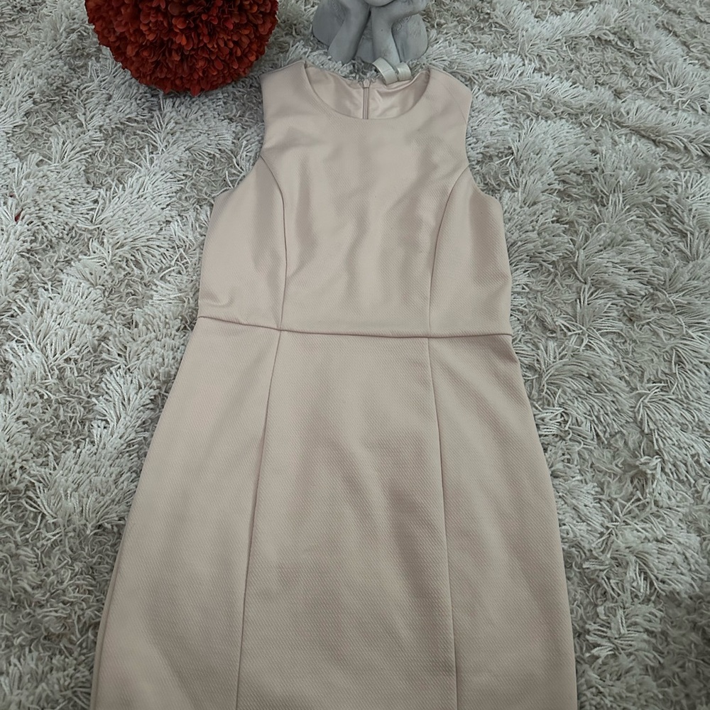 Cream Sheath Mini Dress for Cocktail